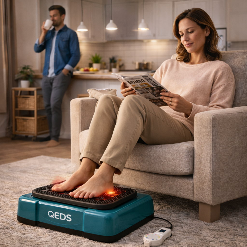 Evdə gündəlik istifadə üçün nəzərdə tutulmuş ayaq massaj platforması qeds aparatı ilə qeds.az dan əldə edə bilərsiz